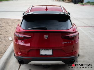 Alfa Romeo Stelvio Rear Spoiler - Carbon Fiber - Mid Spoiler Alfa Romeo Stelvio Rear Spoiler - Carbon Fiber - Mid Spoiler